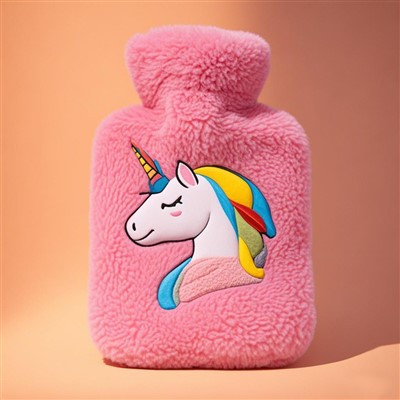 Tutupan botol air panas flanel bersulam