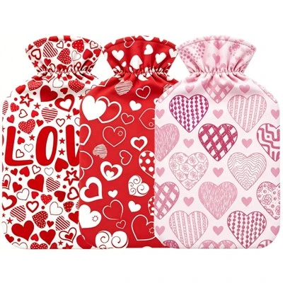 Botol Air Panas 2000ml Dengan Sampul Hari Valentine Grosir
